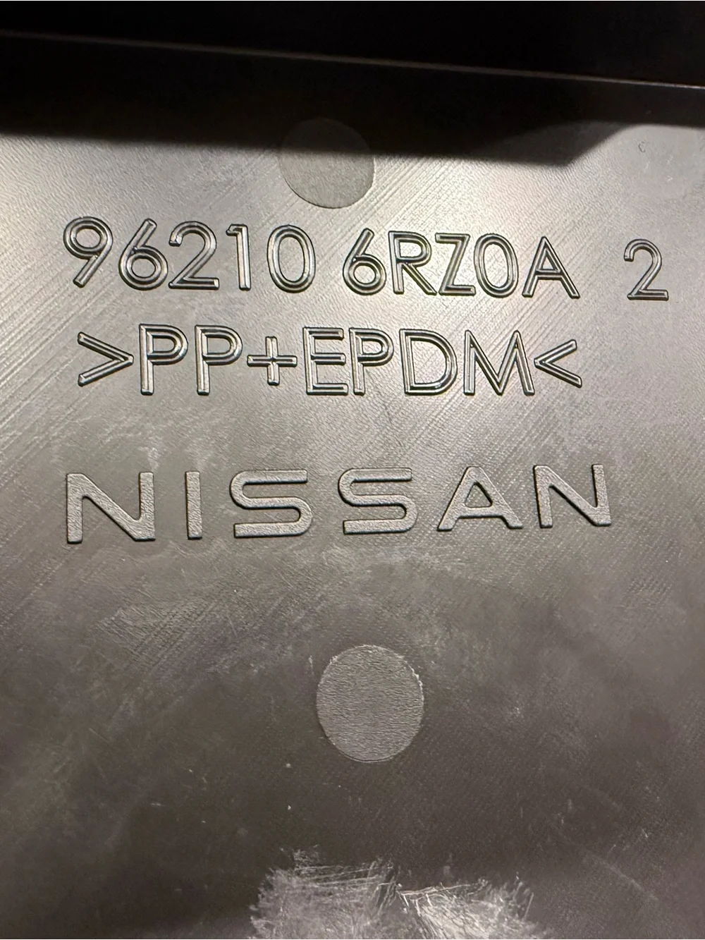 License Plate Bracket 96210-6RZ0A Nissan Rogue 2024-2025